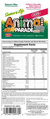 Children's Chewable Multi-Vitamin & Mineral Supplement Natural Cherry Flavor