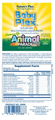 Baby Plex with Natural Orange Flavor