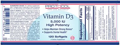 Vitamin D3 5,000 IU High Potency