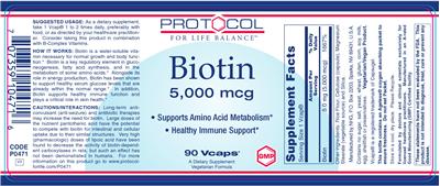 Biotin 5,000 mcg