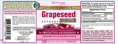 Maximum Strength Grapeseed Extract 200 mg