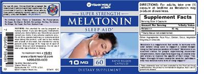 Super Strength Melatonin 10 mg