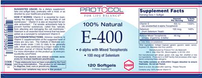100% Natural E-400