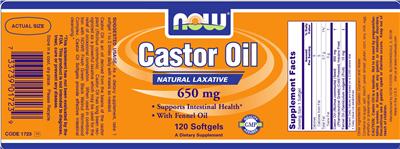 Castor Oil 650 mg