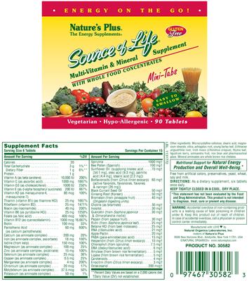 Source Of Life With Whole Food Concentrates Mini-Tabs