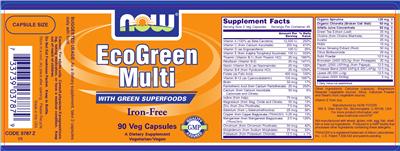 Photo of the NOW EcoGreen Multi label