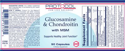 Glucosamine & Chondroitin With MSM