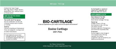 Photo of the Lescarden Bio-Cartilage label