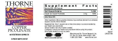 Copper Picolinate