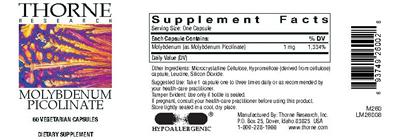Molybdenum Picolinate