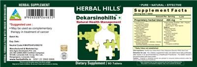 Photo of the Herbal Hills Dekarsinohills label