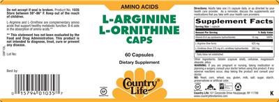 L-Arginine L-Ornithine Caps