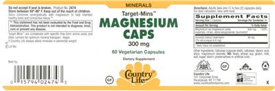 Target-Mins Magnesium Caps 300 mg