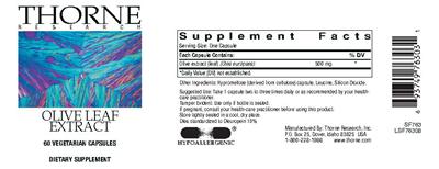 Olive Leaf Extract