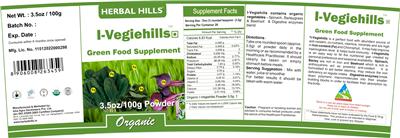 Photo of the Herbal Hills I-Vegiehills label