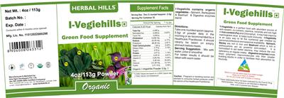 Photo of the Herbal Hills I-Vegiehills label