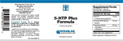 Photo of the Douglas Laboratories 5-HTP Plus Formula label