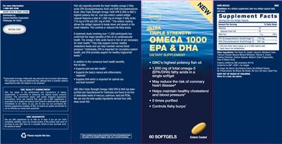 Ultra Triple Strength Omega 1000 EPA & DHA