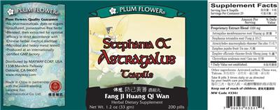 Photo of the Plum Flower Stephania & Astragalus Teapills (Fang Ji Huang Qi Wan) label