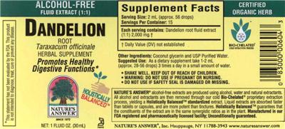 Dandelion Root Alcohol-Free