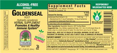 Goldenseal Root Alcohol-Free