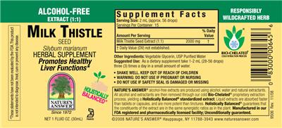 Milk Thistle Seed Alcohol-Free