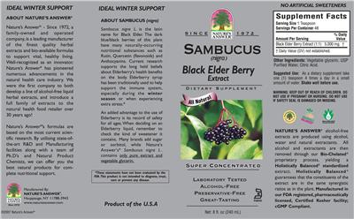 Sambucus (Nigra) Black Elder Berry Extract