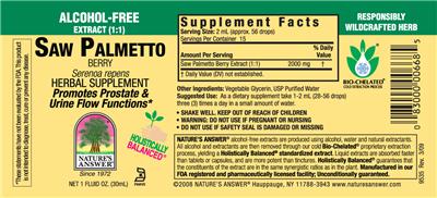 Saw Palmetto Berry Alcohol-Free