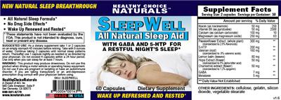Sleep Well All Natural Sleep Aid