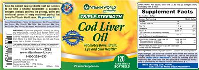 Triple Strength Cod Liver Oil