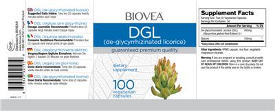 Photo of the BIOVEA DGL label