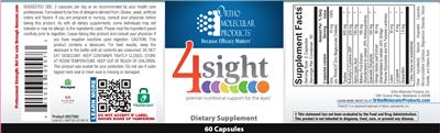 Photo of the Ortho Molecular Products 4Sight label