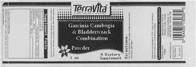 Photo of the TerraVita Garcinia Cambogia & Bladderwrack Combination Powder label