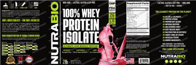 100% Whey Protein Isolate Wild Strawberry