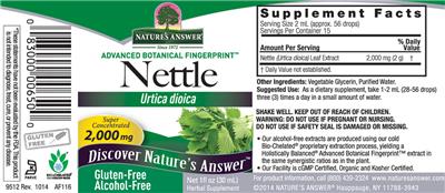 Nettle 2,000 mg Alcohol-Free