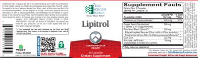 Photo of the Ortho Molecular Products Lipitrol label