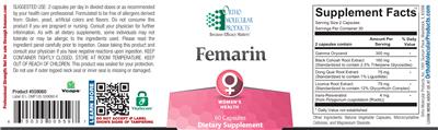 Photo of the Ortho Molecular Products Femarin label