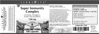 Super Immunity Complex -Graviola, Astragalus, Green Tea And More 720 mg