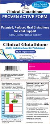 Photo of the Terry Naturally Clinical Glutathione label