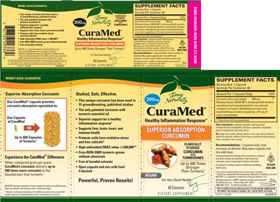 Photo of the Terry Naturally CureMed 200 mg label