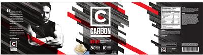 Product label for Carbon Build Vanilla Ice Cream