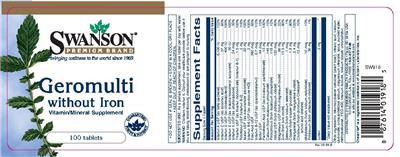 Geromulti Without Iron