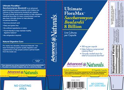 Photo of the Advanced Naturals Ultimate FloraMax Saccharomyces Boulardii 8 Billion label