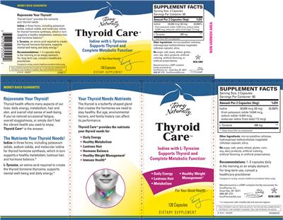 Photo of the Terry Naturally Thyroid Care label