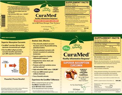 Photo of the Terry Naturally CuraMed 375 mg label