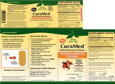 Photo of the Terry Naturally CuraMed 750 mg label