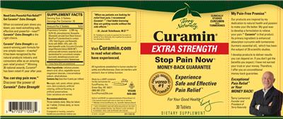 Photo of the Terry Naturally Curamin Extra Strength label