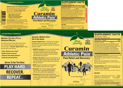 Photo of the Terry Naturally Curamin Athletic Pain label