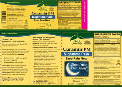Photo of the Terry Naturally Curamin PM label