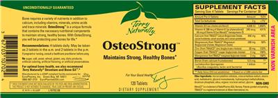 Photo of the Terry Naturally OsteoStrong label